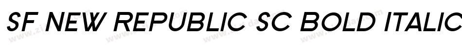 SF New Republic SC Bold Italic字体转换
